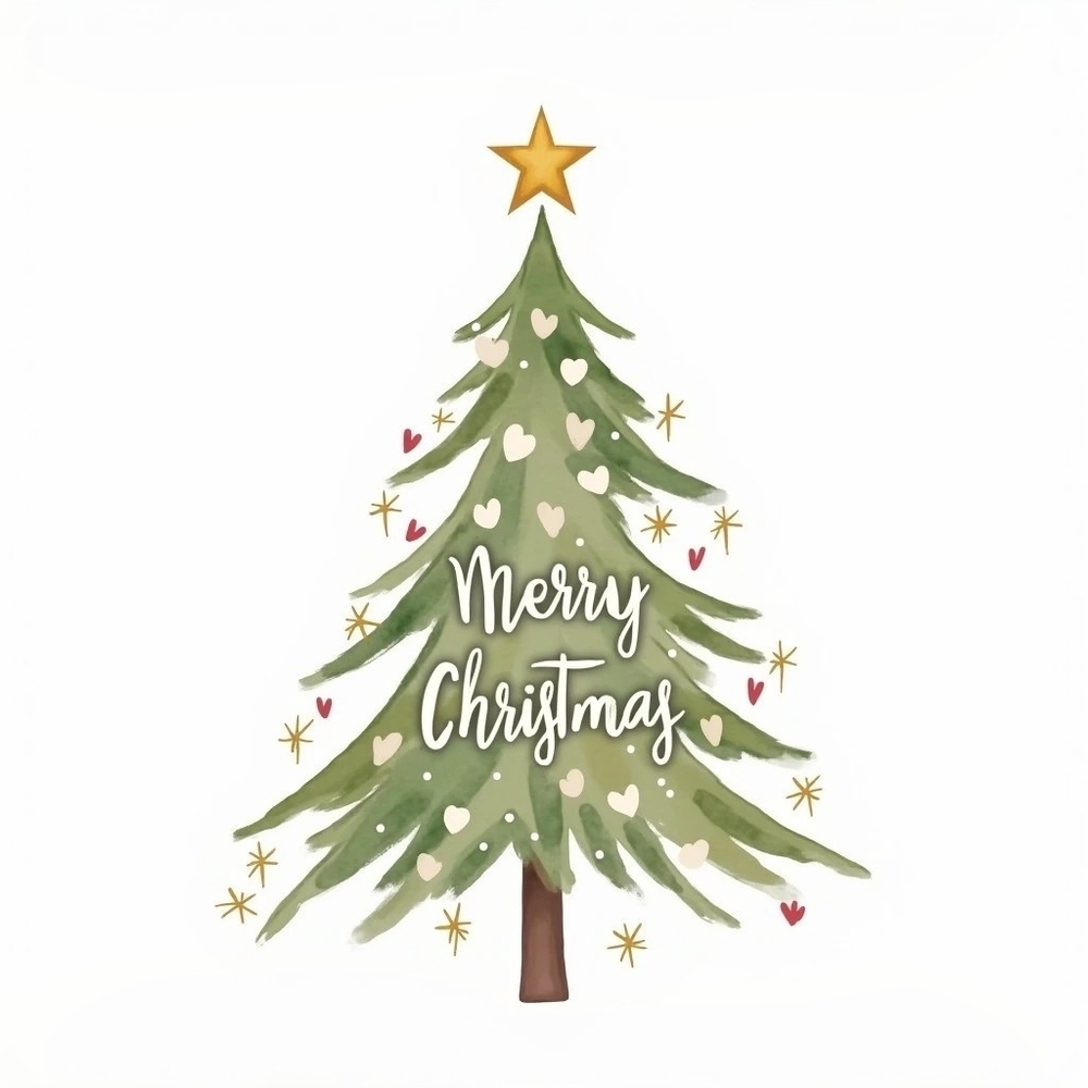 Merry Christmas In A Frame 8x10 Picture AI Print - Picture 2 of 3